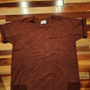 Universal Thread Men's Chocolate Brown Short Sleeve Tee